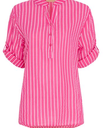 Marta Du Chateau Skjorte 226 Fuxia Stripe