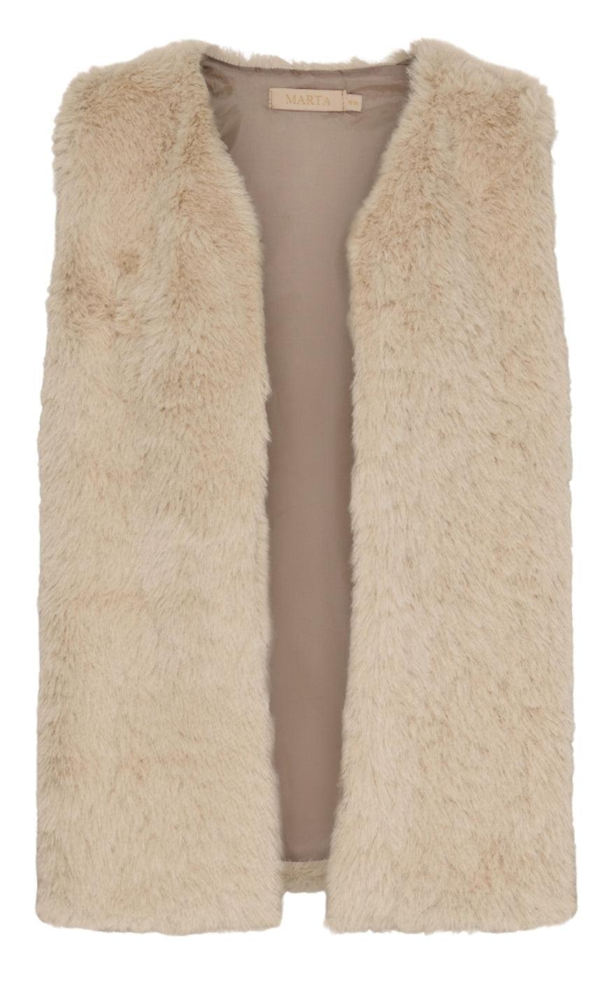 Marta Du Chateau Vest Arlette Dark Beige