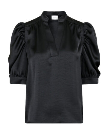Neo Noir Bluse Roella Heavy Sateen Black