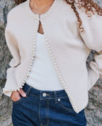 Neo Noir Cardigan Lilly Pearl Ivory