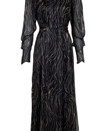 Neo Noir Kjole Vivian Slim Graphic Black