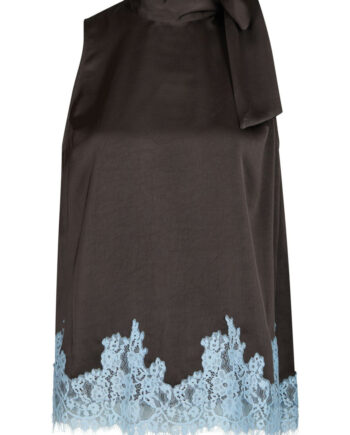 Neo Noir Top Lorenz Lace Dark Brown