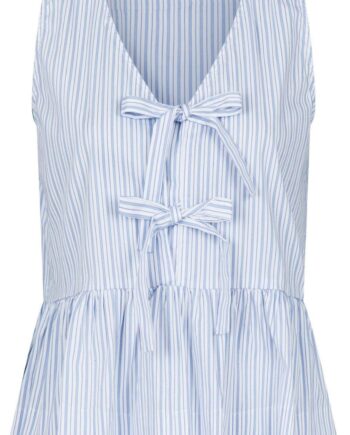 Neo Noir Top Manja Stripe Light Blue