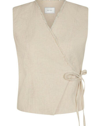 Neo Noir Vest Filora Ramie Natural