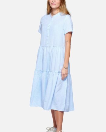 Noella Kjole Lipe Lightblue Cheks