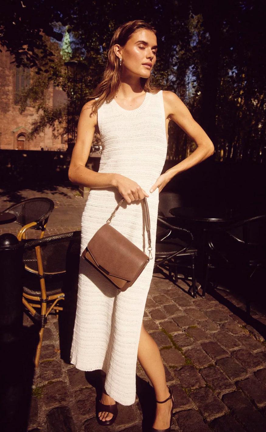 Noella Kjole Shira Knit Ivory