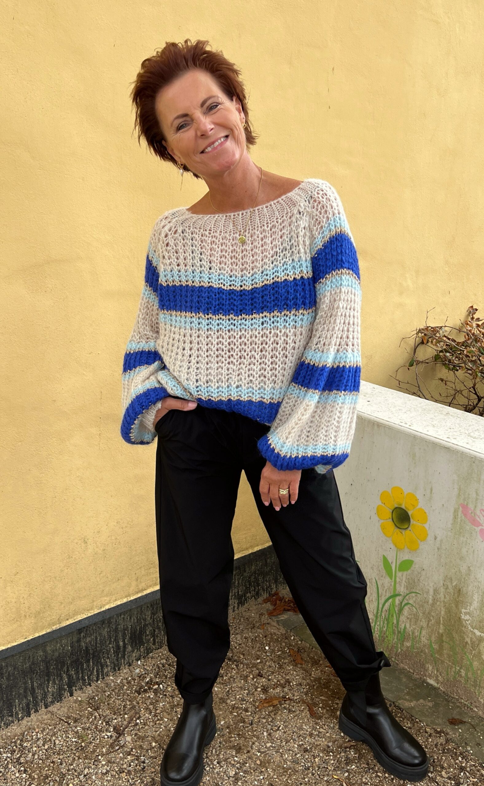 Noella Sweater Pacific Blue Mix