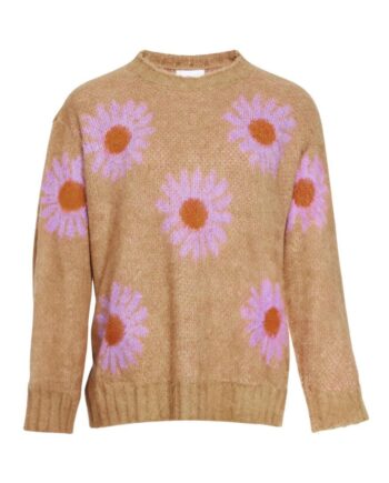 Noella Sweater Raya Sand Lavender Flower