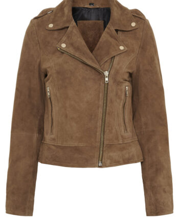 Notyz Jakke Biker Hazelnut    Light Gold Acc