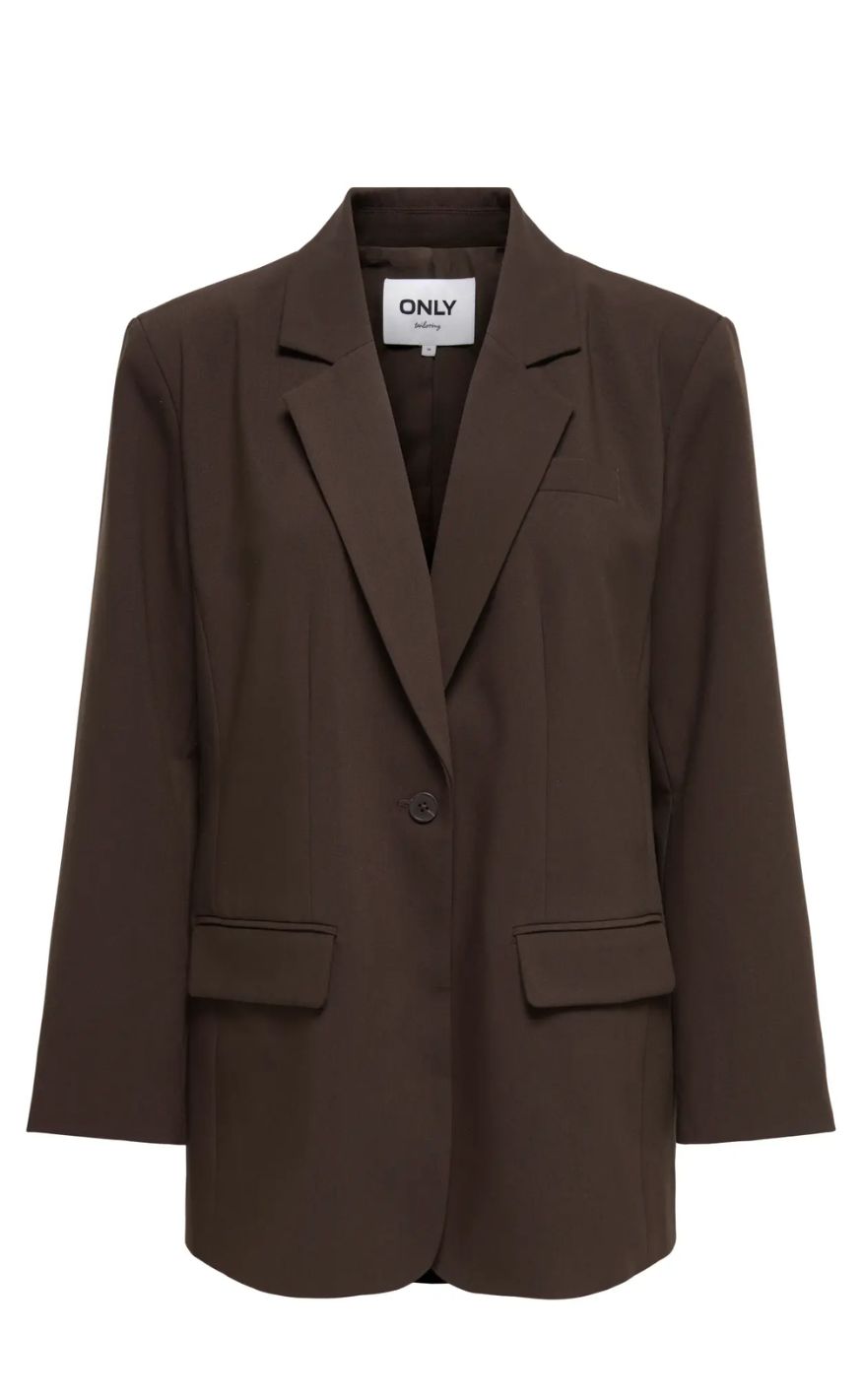 Only Blazer Linda-raven Coffee Bean