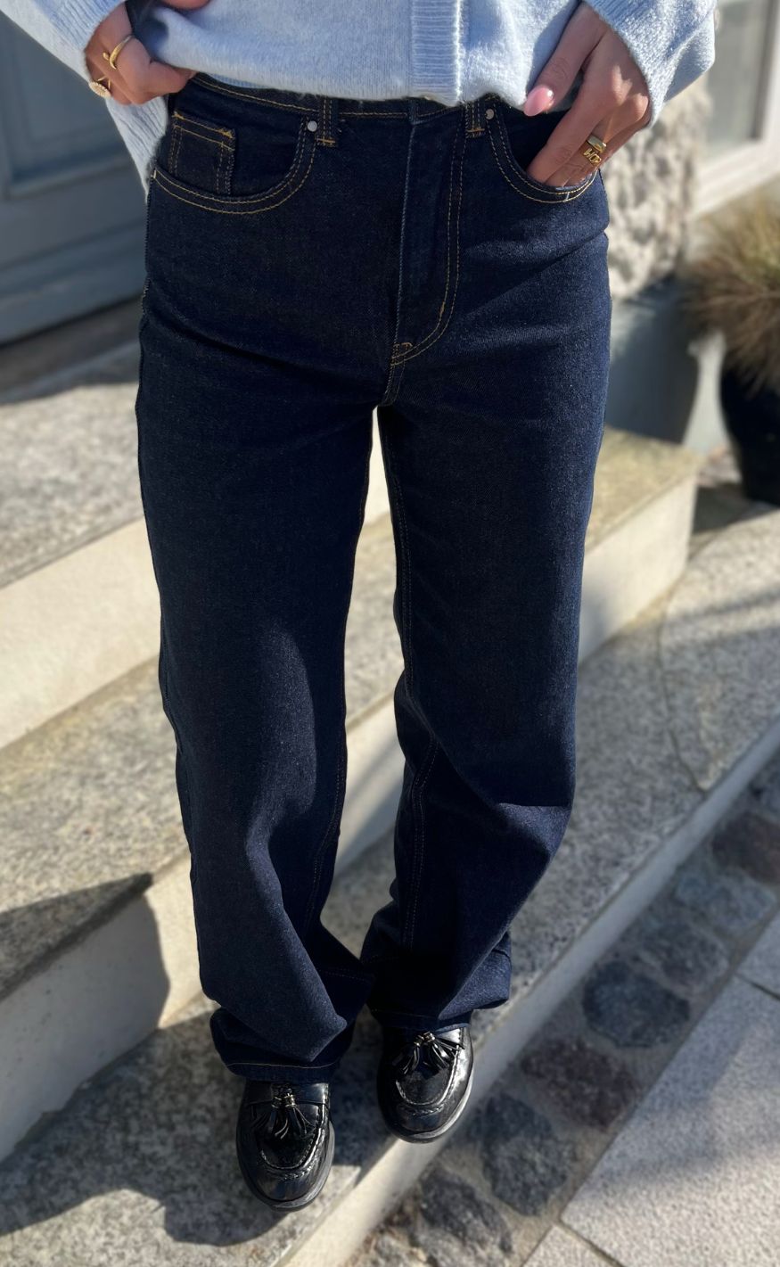Only Bukser Juicy Dark Blue Denim
