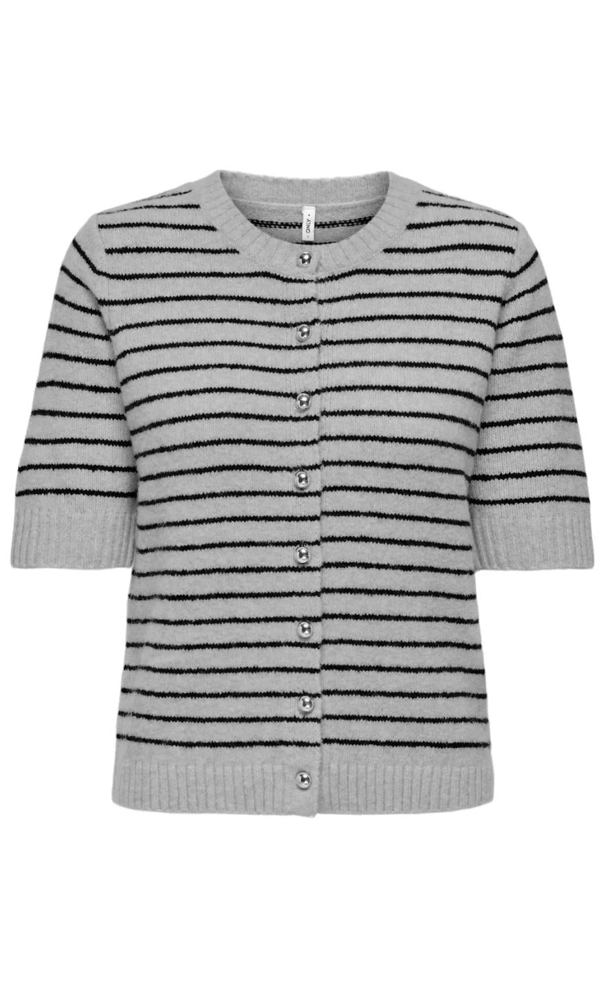 Only Cardigan Chester Ss Grey