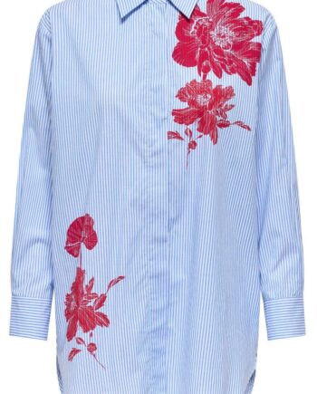Only Skjorte Laura Life Bright White Flower