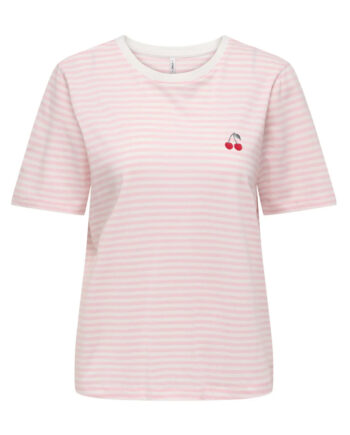 Only  -shirt Happy Cloud Dancer Romance Rose Cherry