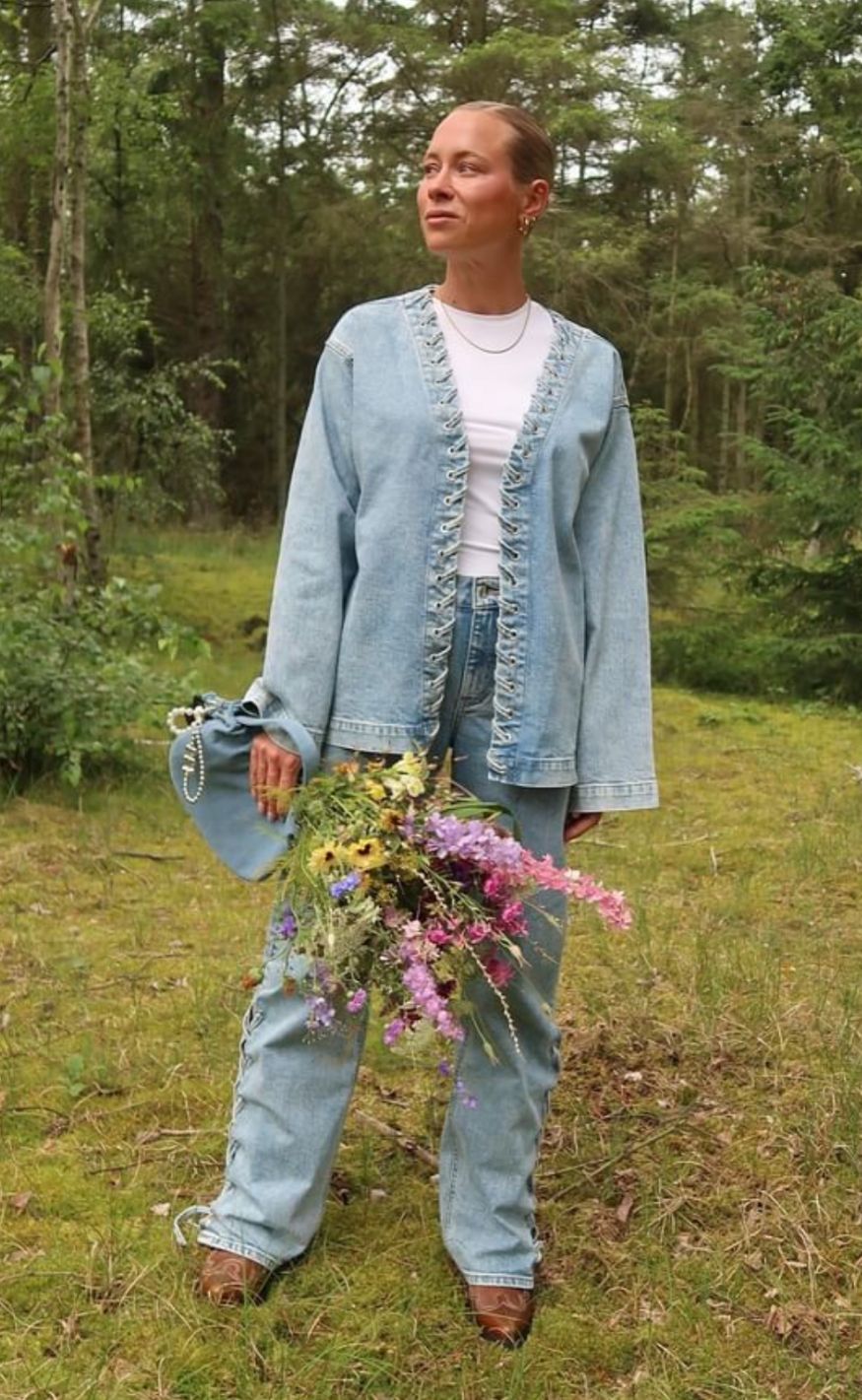 Pieces Jakke Fenda Light Blue Denim