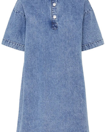 Pieces Kjole Kenya Medium Blue Denim