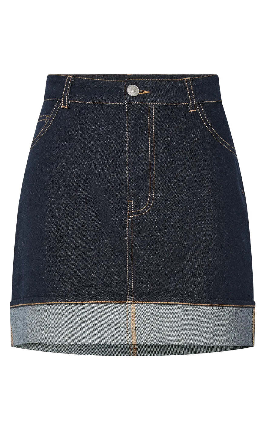 Pieces Nederdel Franna Dark Blue Denim