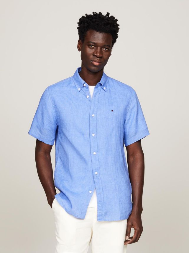 Pigment Dyed Linen Rf Shirt