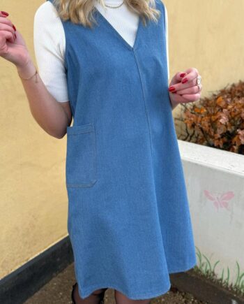 Say Ina Copenhagen Kjole Ania Spencer Light Blue Denim
