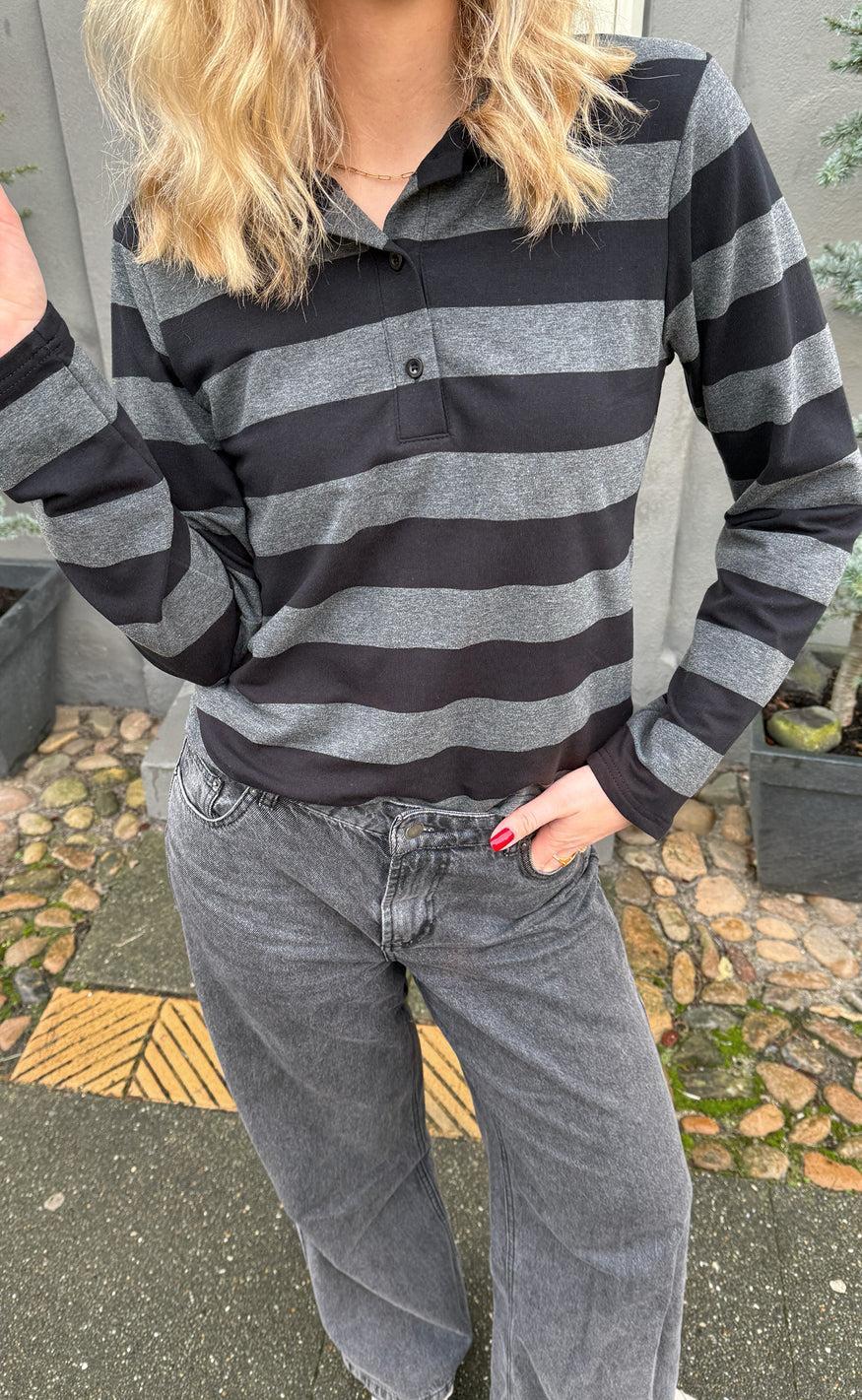 Say Ina Copenhagen Polo Olivia Black Grey
