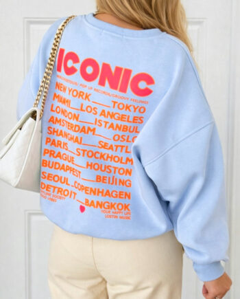 Say Ina Copenhagen Sweatshirt Iconic City Blue