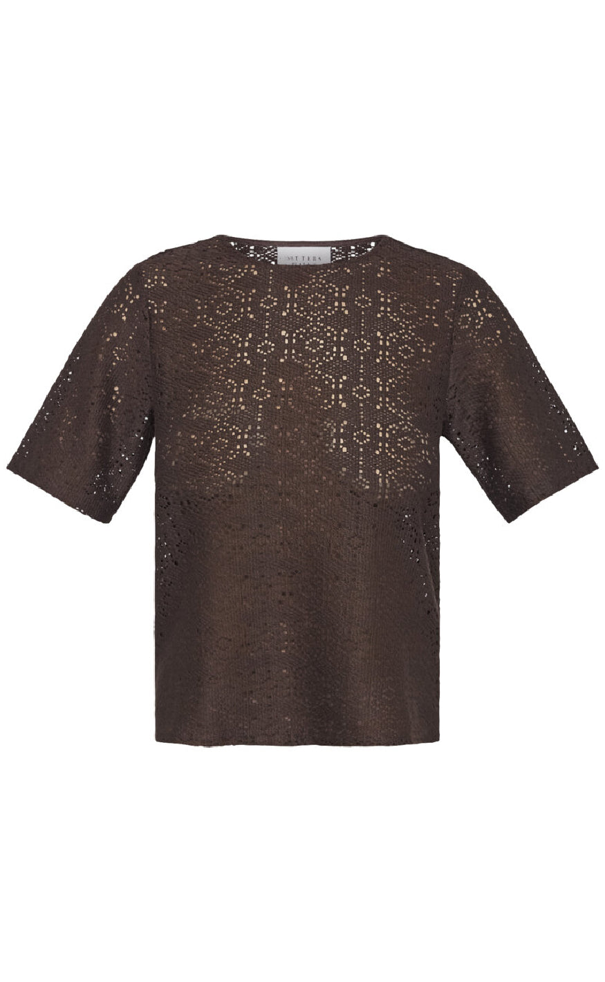 Sisters Point Bluse Elsia-ss   Chocolate