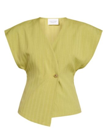 Sisters Point Vest Evela-ve2 Lime Pinstripe