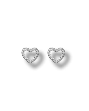 Smykkeli Copenhagen øreringe Budapest Heart Silver Colour