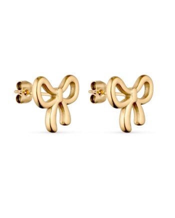 Smykkeli Copenhagen øreringe Las Vegas Bow Gold Colour