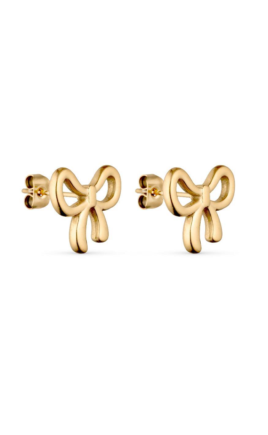 Smykkeli Copenhagen øreringe Las Vegas Bow Gold Colour
