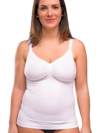 Sømløs Ammetop Med Shapewear Hvid