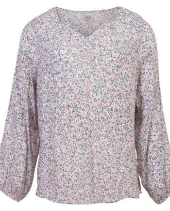Zbyz Dame Skjorte Plus Size Navy Blomster 50 52