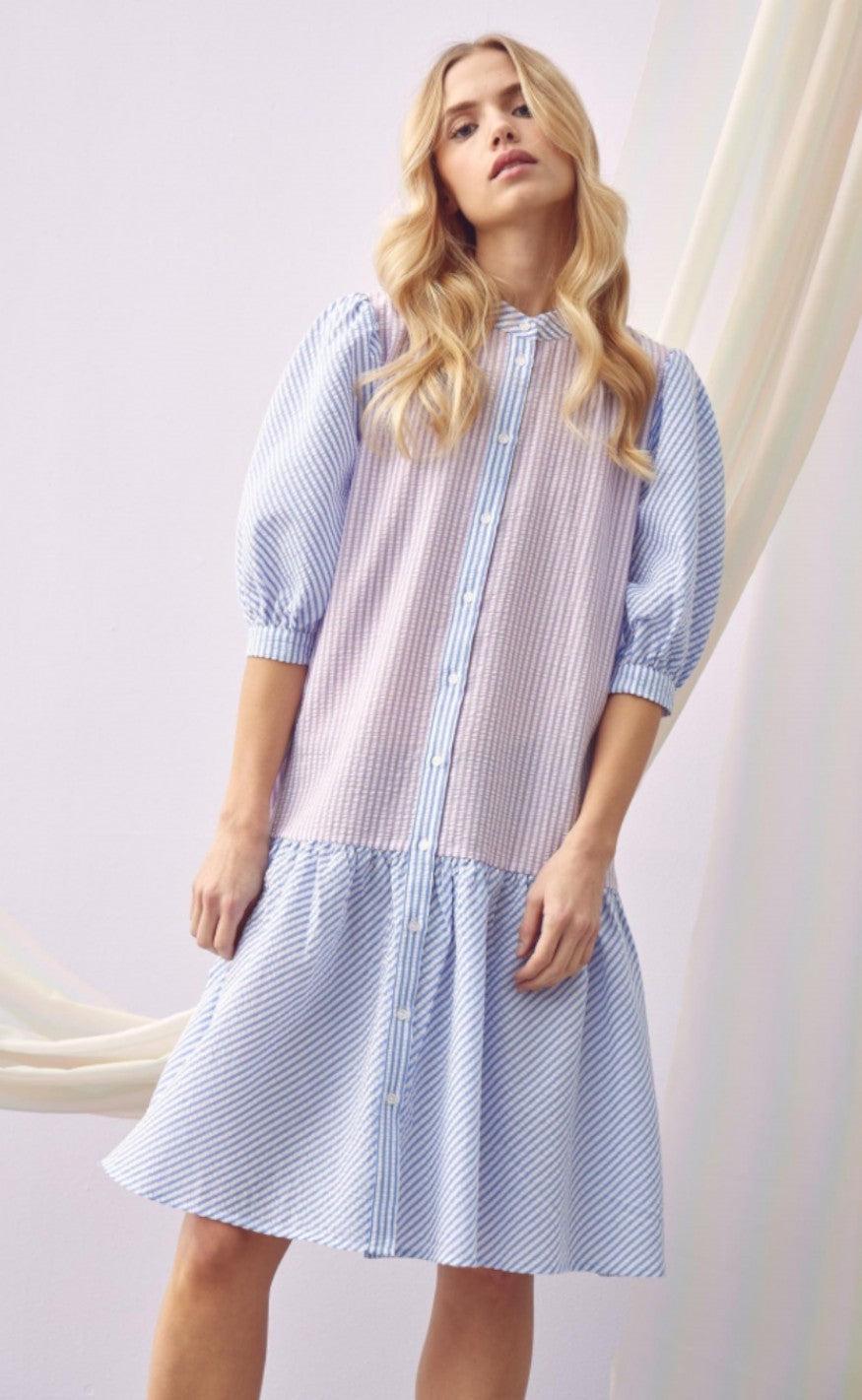 -view Kjole Rikke Blue Lavender
