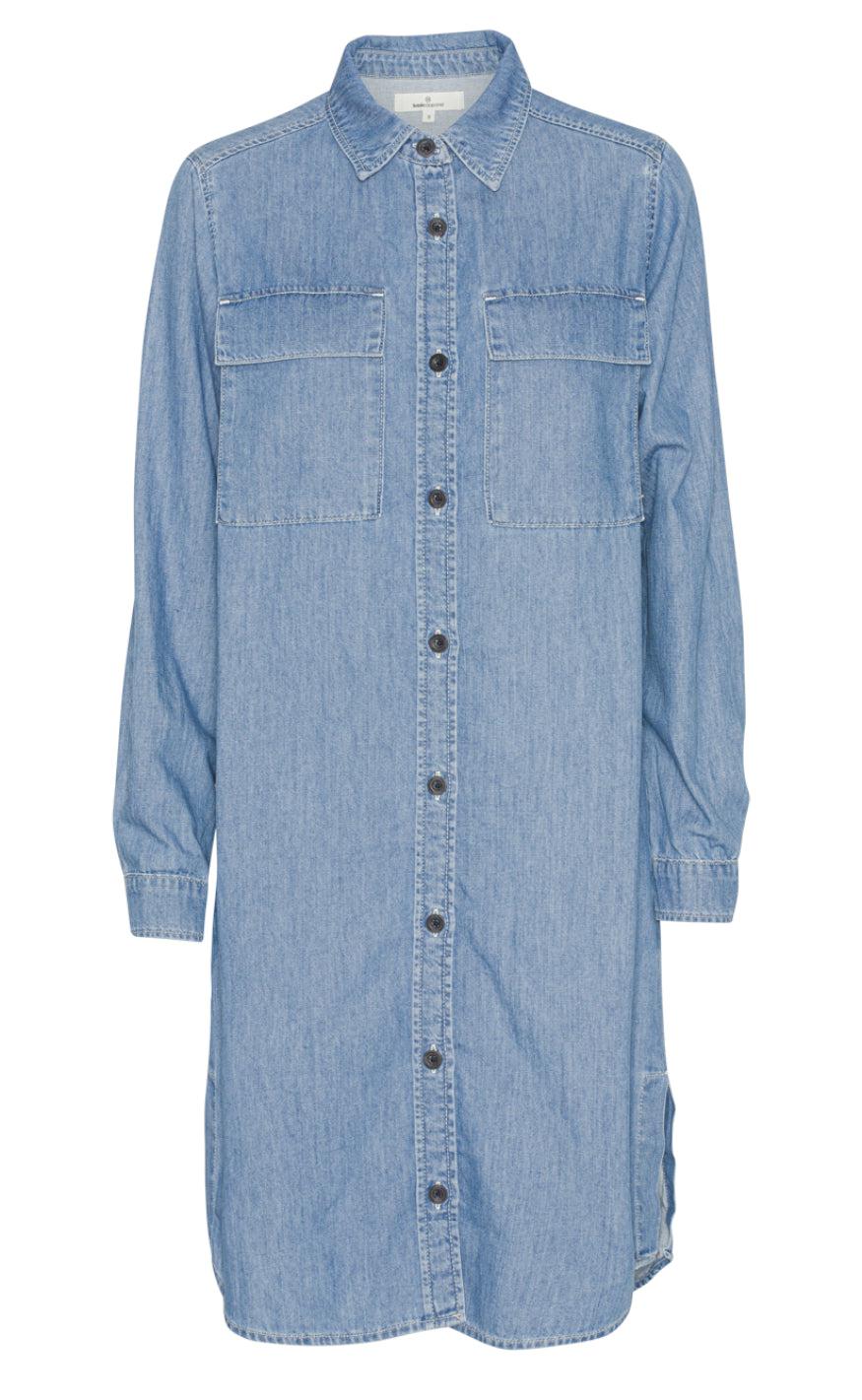 Basic Apparel Kjole Rose Faded Denim