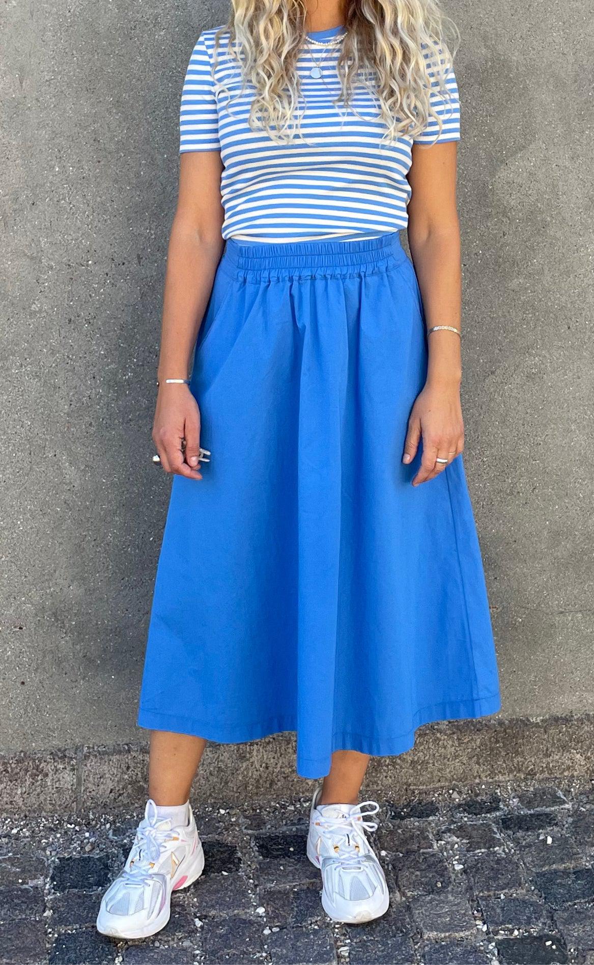 Basic Apparel Nederdel Tilde Azure Blue