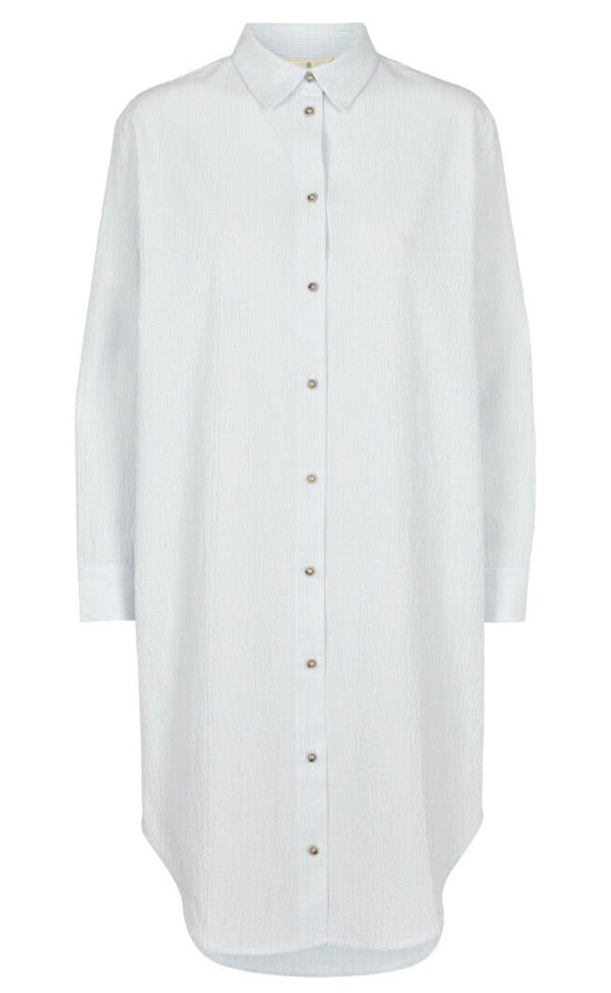 Basic Apparel Skjortekjole Vilde Cashmere Blue