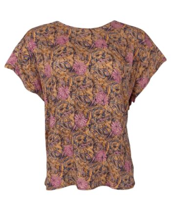 Black Colour Bluse Luna     Pastel Peach