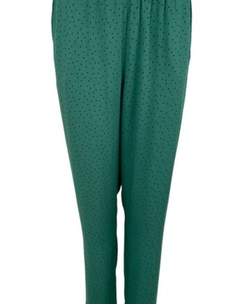 Black Colour Bukser Bianca Dot Green Dot