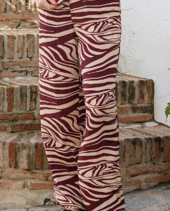 Black Colour Bukser Luna Berry Zebra