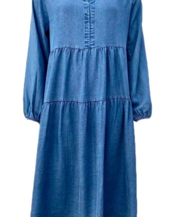 Black Colour Kjole Frigg Denim Denim Blue2