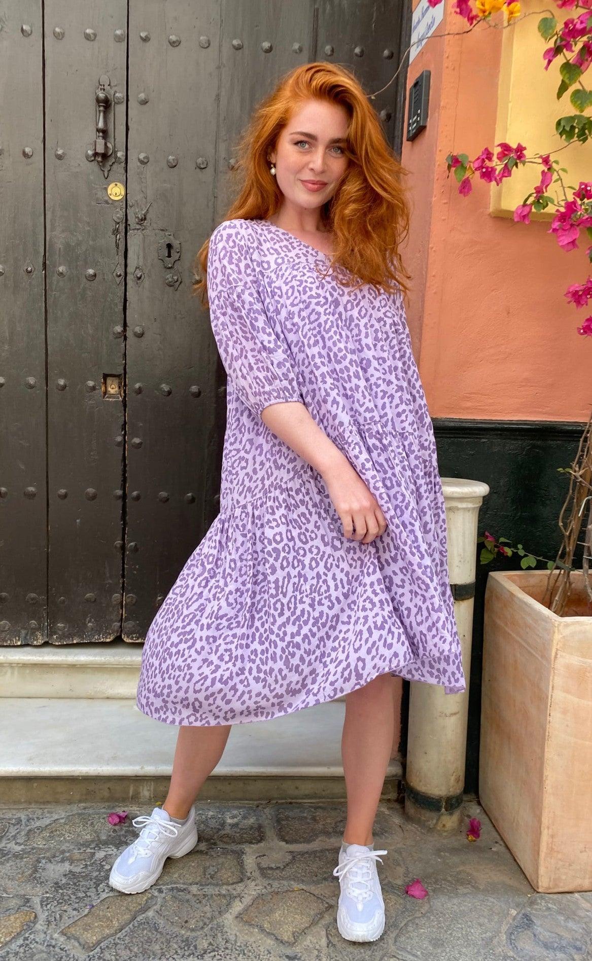 Black Colour Kjole Lex Short Boho Lavender Leo