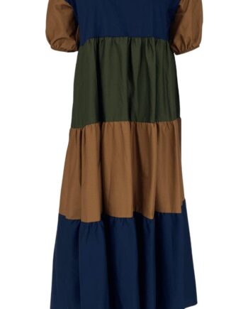 Black Colour Kjole Suri Navy Multi
