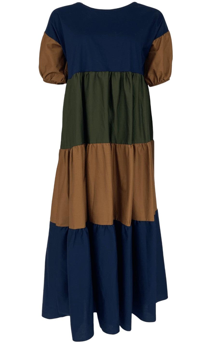 Black Colour Kjole Suri Navy Multi