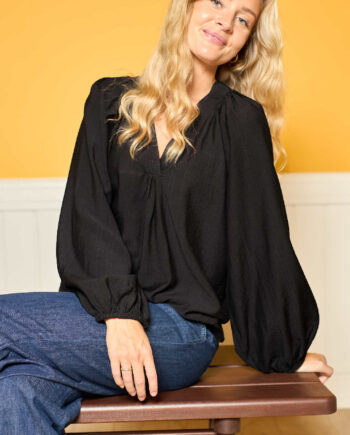 Black Colour Luisa Raglan Black