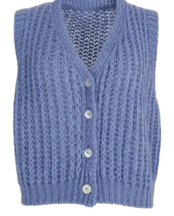 Black Colour Vest Casey Soft Blue