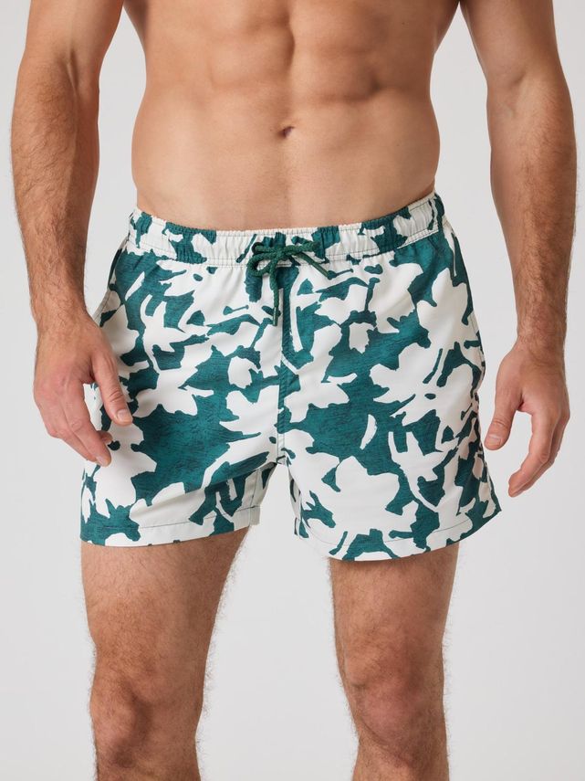 Borg Print Swim Shorts Bb Bosque Swim