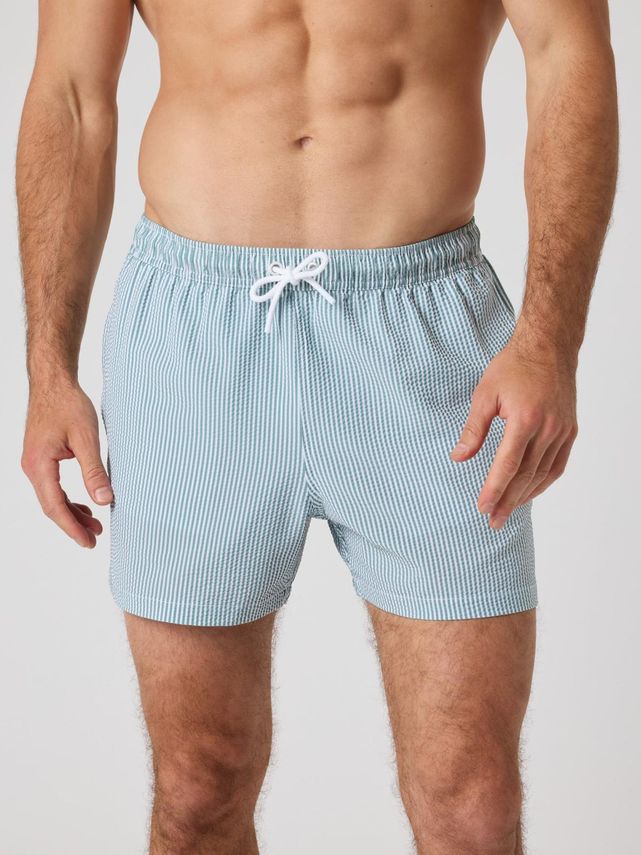Borg Seersucker Swim Shorts Bb Swim Stripe