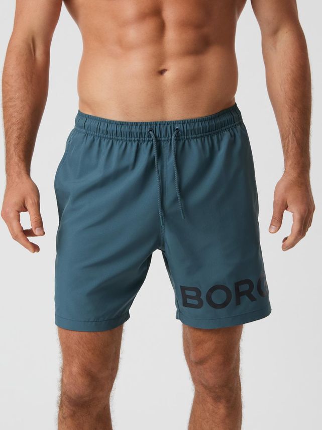 Borg Swim Shorts Bone White