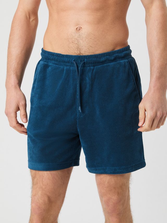 Borg Toweling Pool Shorts Night Sky