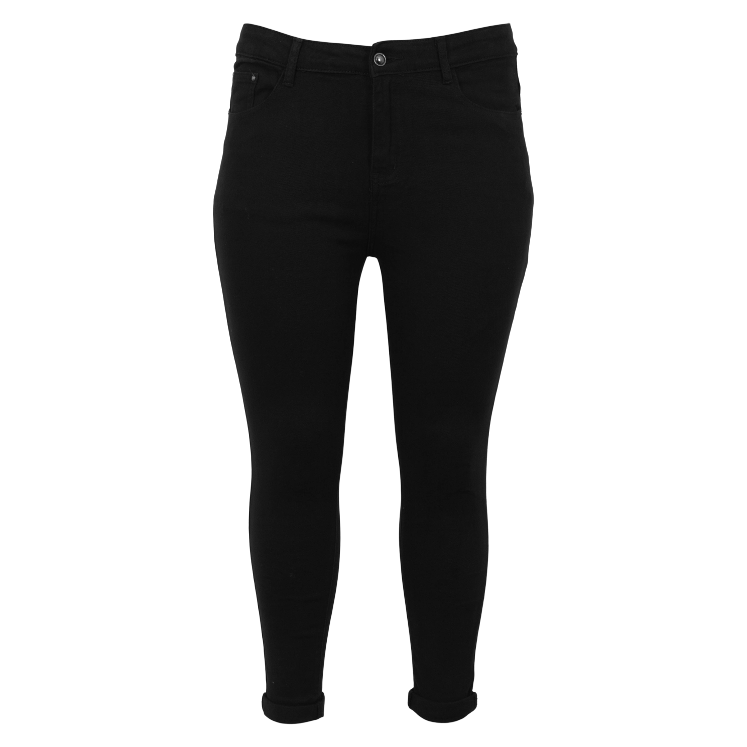 Bs Jeans Dame Jeans Plus Size Black 42